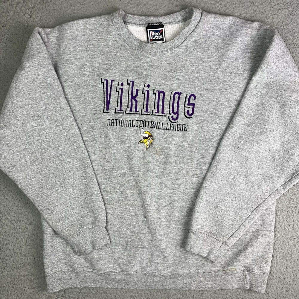 Minnesota Vikings Sweater Mens‎ XL NFL Football Pro Player Pullover Crewneck
